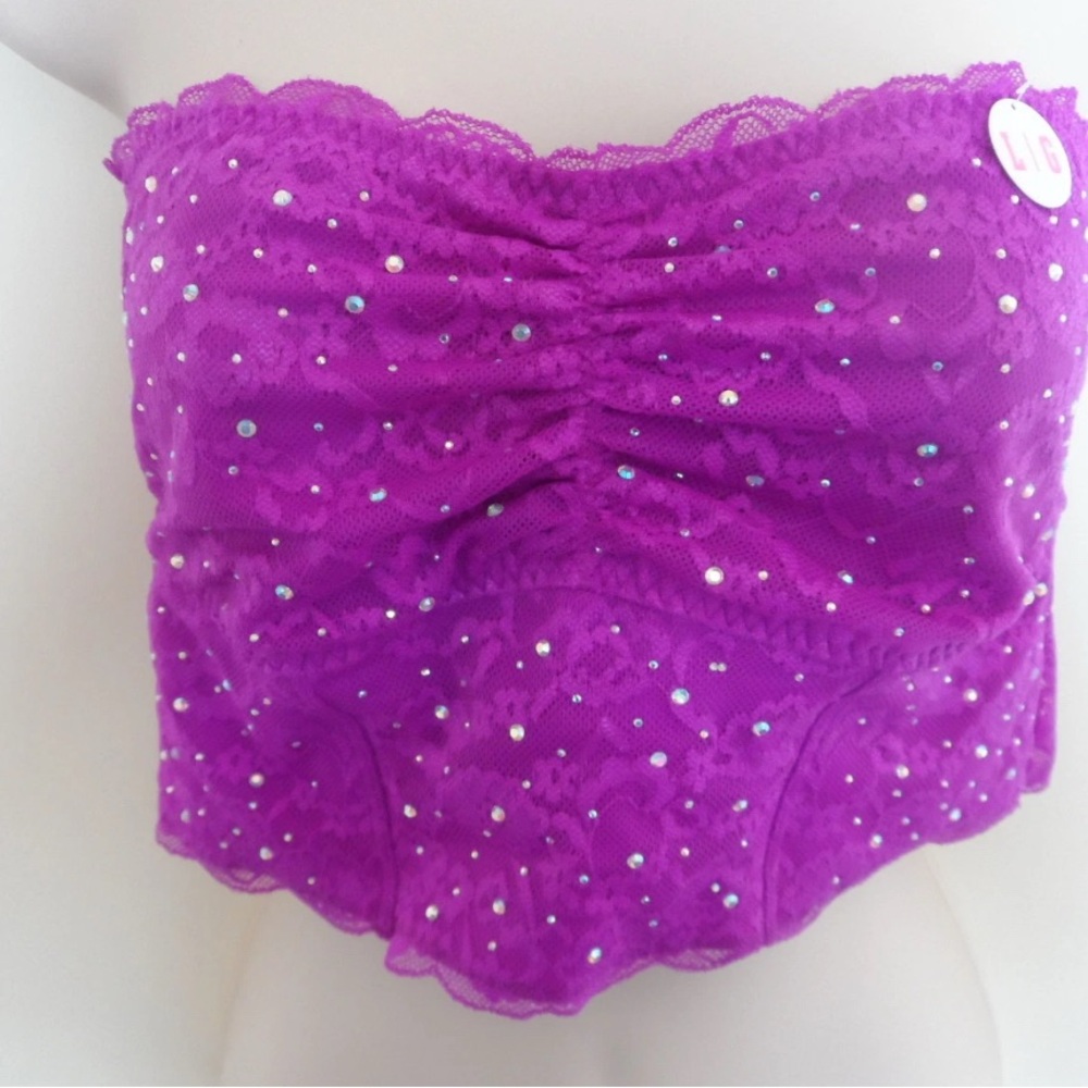 VS PINK Bandeau Top embellished with rhinestones!!!
